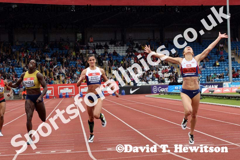 Womens 400 metres, British Championships, Birmingham. Photo: David T. Hewitson/Sports for All Pics